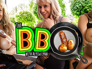 Big-boobed milk mother wants to taste your cheese-filled sausage at the BBQ