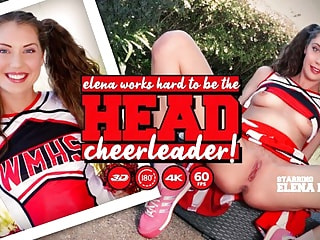 Elena Works Hard to Become the Head Cheerleader
